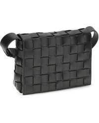 Bottega Veneta - Messenger Crossbody Bag Orto- Calf Leather Shoulder - Lyst
