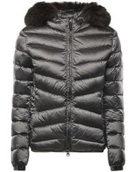 Colmar - Quilted Down Jacket With Faux Fur - Lyst