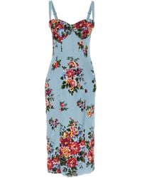 Dolce & Gabbana - Viscose Midi Dress - Lyst