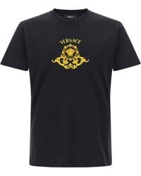 Versace - 'Hall Of Heroes Crest' T-Shirt - Lyst