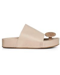 Uma Wang - Leather Round Thong Sandals - Lyst