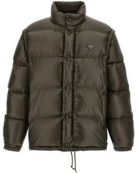 Prada - Recycled Polyamide Full-Length Jacket - Lyst