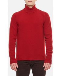 Drumohr - High Neck Wool Sweater - Lyst