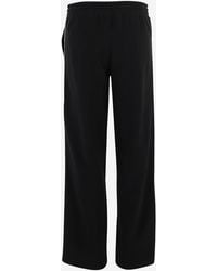 Burberry - Cotton Pants With Check Details Trousers - Lyst