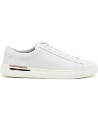 BOSS - Leather Sneakers With Preformed Sole, Logo And Typical Brand Stripes - Lyst