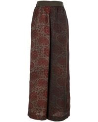 Uma Wang - 'Pansy' Pants With Elastic Waist And All-Over Print - Lyst