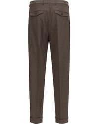 Cruna - Pants Carrot Fit Single Pleat Virgin Wool Fleece (Ovis Aries) Trousers - Lyst