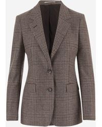 Tagliatore - Jacket Single-Breasted Wool And Cashmere - Lyst