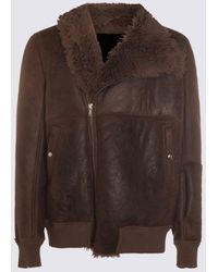 Rick Owens - Leather Bomber Jacket - Lyst