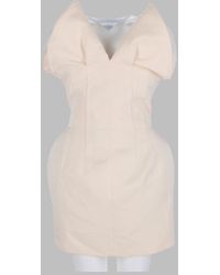 Magda Butrym - Corset V-Neck Mini Dress Cotton - Lyst
