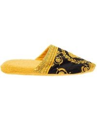 Versace - House Slippers Baroque Print Cotton - Lyst