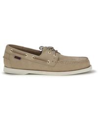 Sebago - Loafers Portland Nubuck-Camel Calf Leather Lace-Up Shoes - Lyst