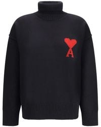 Ami Paris - Ami De Coeur Turtleneck Sweater - Lyst