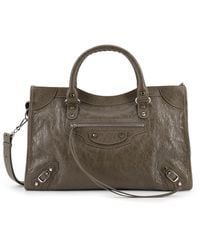 Balenciaga - Le City Medium Leather Shoulder Bag - Lyst