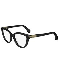 Ferragamo - Eyeglasses Cat Eye Full Rim, Shiny Frame And Clear Demo Lens Lens Sf2974001 - Lyst
