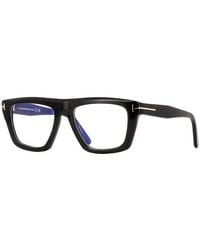Tom Ford - Eyeglasses Square Full Rim, Shiny Frame And Clear--Light Block Lenses Lens Ft6059-B001 Sunglasses - Lyst