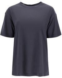 Lemaire - Silk Crewneck T-Shirt - Lyst