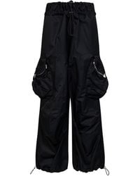 The Attico - Overdyed Gabardine Cargo Trousers - Lyst