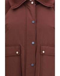 Brunello Cucinelli - Down Jacket With Wool Sleeves Outer: Polyester Puffer - Lyst