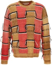 Marni - Fringed Sweater Sweater, Cardigans - Lyst
