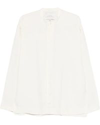 Studio Nicholson - Collarless Shirt - Lyst