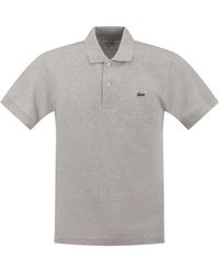 Lacoste - Short-Sleeved Mélange Polo Shirt - Lyst