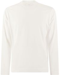 Fedeli - Long-Sleeved Cotton T-Shirt - Lyst