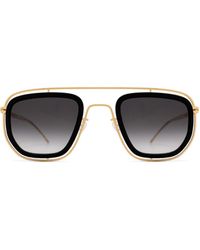 Mykita - Ferlo Sun Mh7-pitch Black/glossy Gold Sunglasses - Lyst