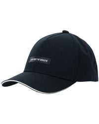 Emporio Armani - Baseball Cap Logo Patch Cotton - Lyst