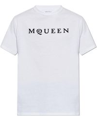 McQueen - T-Shirt With Logo - Lyst