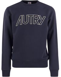 Autry - Round-neck Sweatshirt With Logo - Lyst