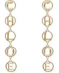 Chloé - Script Earrings - Lyst