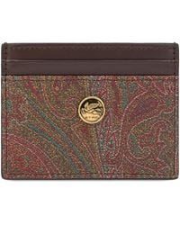 Etro - Card Holder Cotton Wallets & Purses - Lyst