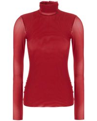 Le Plain - Top Mesh High Neck Tops - Lyst