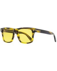 Tom Ford - Sunglasses Square Full Rim, Coloured Havana Frame And Lens Ft090655E - Lyst