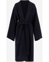 Carven - Wool And Cashmere Wrap Coat - Lyst