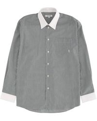Sporty & Rich - Logo Striped Shirt Cotton - Lyst