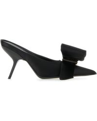 Ferragamo - Salvatore Satin Emii 85 Mules - Lyst