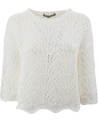 D.exterior - Cotton Crewneck Sweater - Lyst