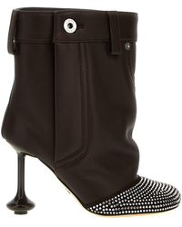 Loewe - Leather And Crystal Toy Boot - Lyst