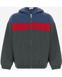 Gucci - Zip-Up Hooded Sweatshirt Cotton Hoods & Sweatshirts - Lyst