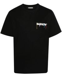 Barrow - Black Cotton T-shirt - Lyst