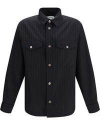 Versace - Greca Monogram Jacquard Wool Shirt - Lyst