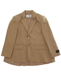MM6 by Maison Margiela - Jacket Wool Blazers - Lyst