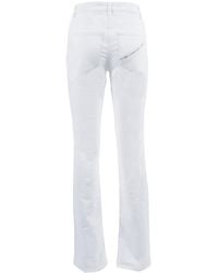 Elisabetta Franchi - Jeans-Style Trousers Cotton Elastane Pant - Lyst