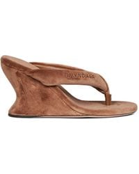 Balenciaga - Hazelnut Gaeta 90Mm Wedge Thong Sandals - Lyst