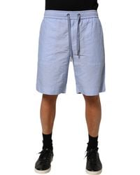 Dolce & Gabbana - Light Linen Mid Waist Bermuda Shorts Co+Li - Lyst