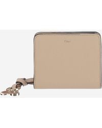 Chloé - Alphabet Compact Leather Wallet & Purses - Lyst