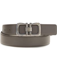 Ferragamo - Reversible Leather Belt Calf Bos Taurus E Braces - Lyst