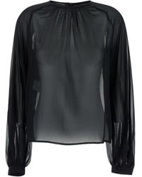 ANDAMANE - Blouse With Crew Neck - Lyst